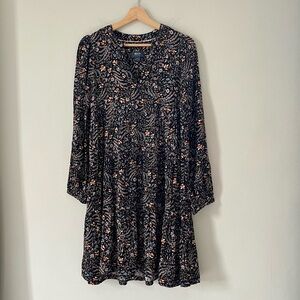 Anthropologie Maeve Black Dress